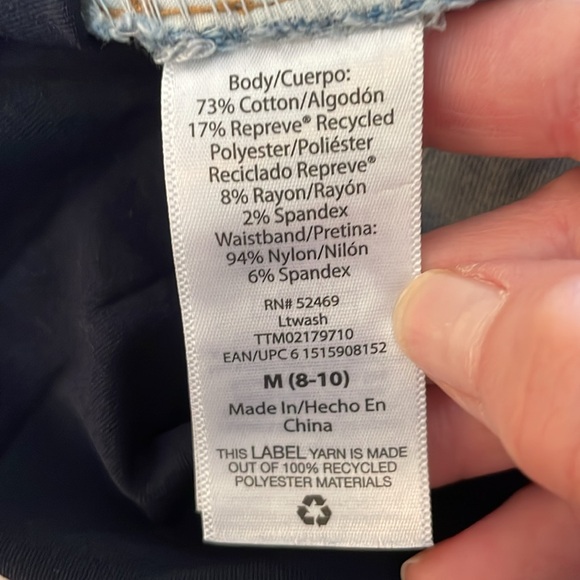 Time And Tru Maternity Comfort Stretch Skinny Jeans - Size M (8/10) - Picture 11 of 13